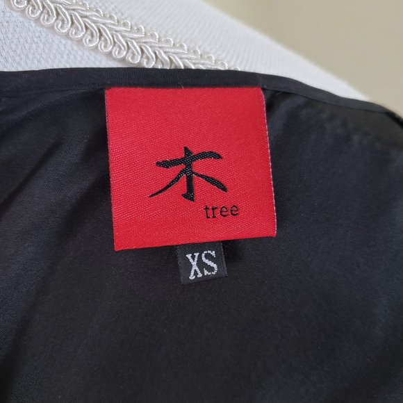 Tree Sash Tie Sleeveless Silk Blouse Black Size XS - Picture 8 of 9